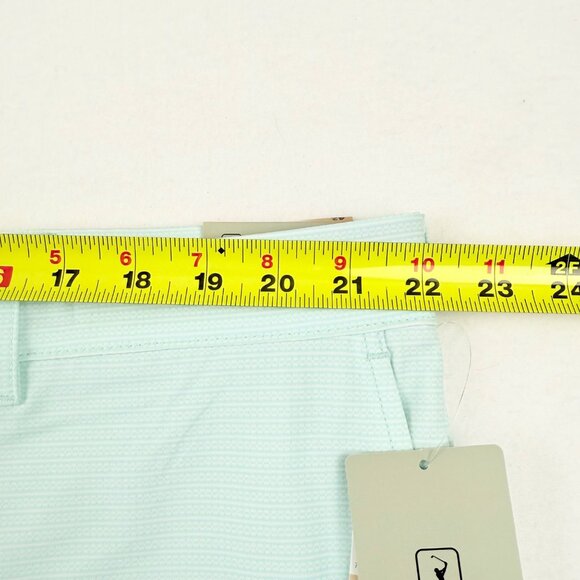 PGA Tour Men Active Gripper Waistband UPF 50 Stretch Light Blue Shorts Sz 42 NWT - Picture 9 of 11
